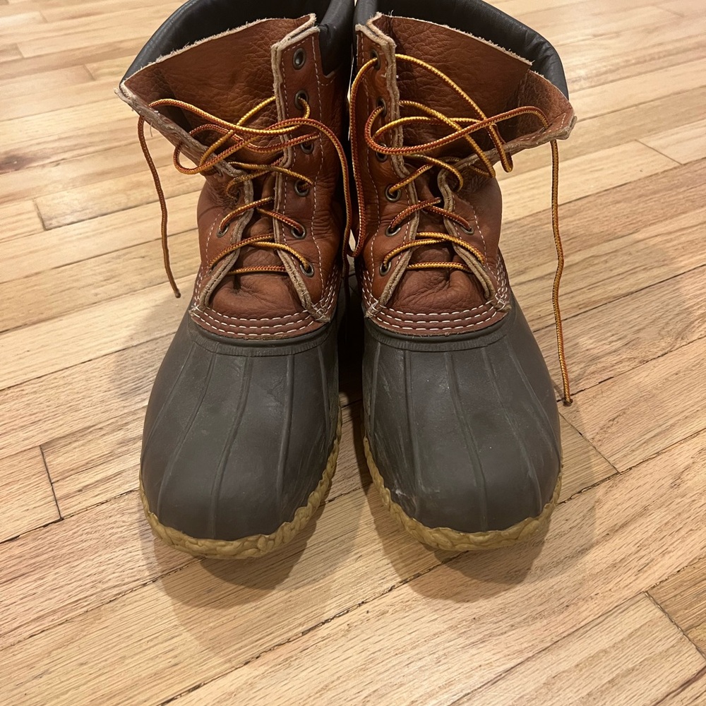 Men's Brown and Black Duck Boots